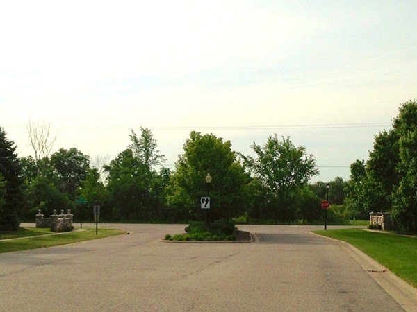 Wooded entrance off of Ann Arbor-Saline Road
