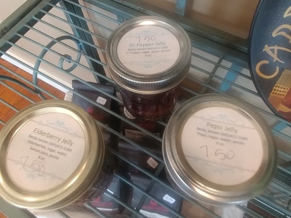 Pepsi and Dr. Pepper jelly? Yes, it's here at Grinder's Coffee
