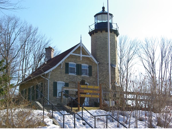 Historic White River Light Station on the White River Channel