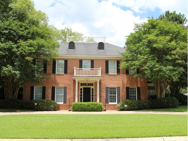 Traditional architecture and views of Bayou DeSiard are features of the River Oaks subdivision