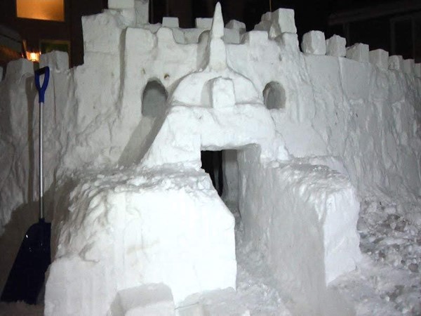 With all of this snow, I know we could get the community together and build an amazing igloo
