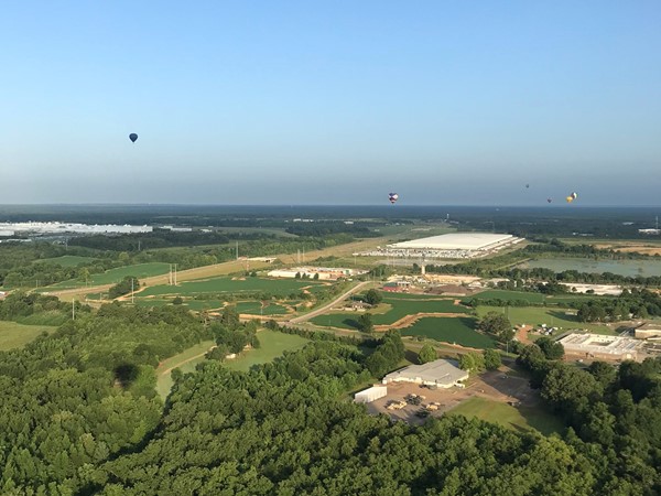 Nissan Plant in Madison County from up high in the RE/MAX balloon