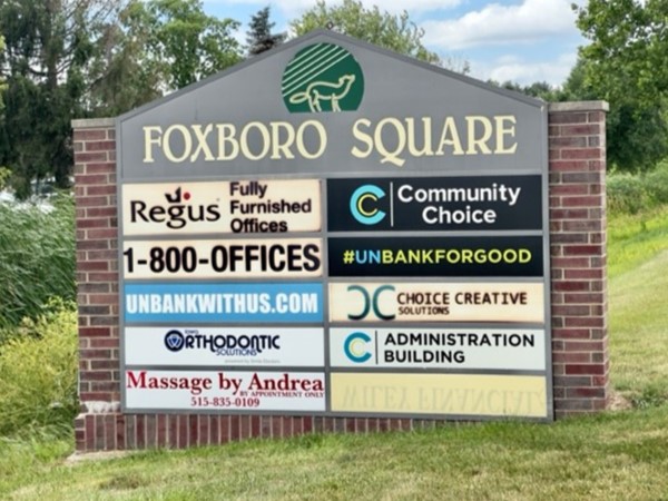 Foxboro Square is centrally located in Johnston and supports many local businesses