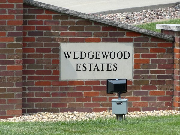 West entrance of Wedgewood Estates