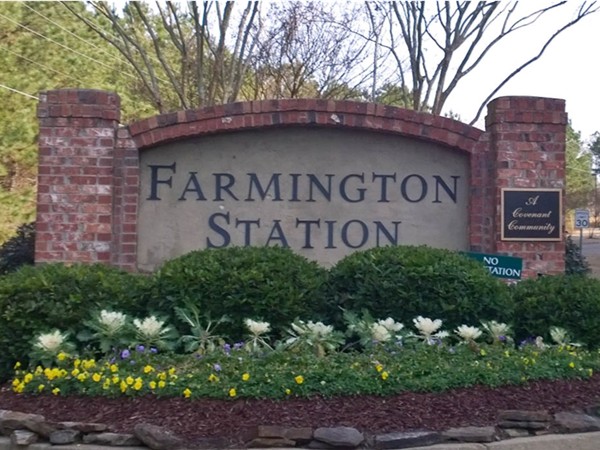 Great landscaping at Farmington Station