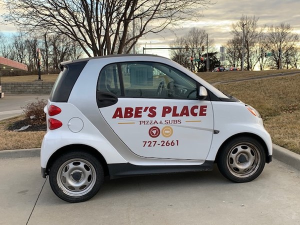 Abe's delivery car in Leavenworth County