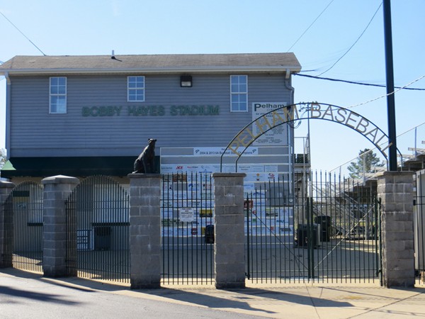 Pelham High School Baseball field entrance