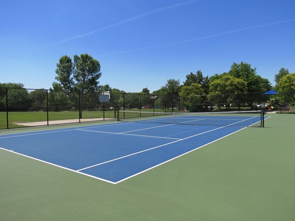 Gorgeous tennis court in Haven Park, which is near the Havencroft Neighborhood