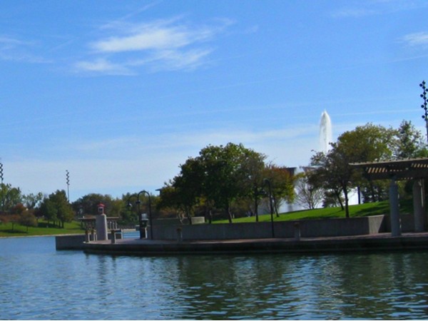 Dock at Heartland of America Park on Conagra campus in downtown Omaha