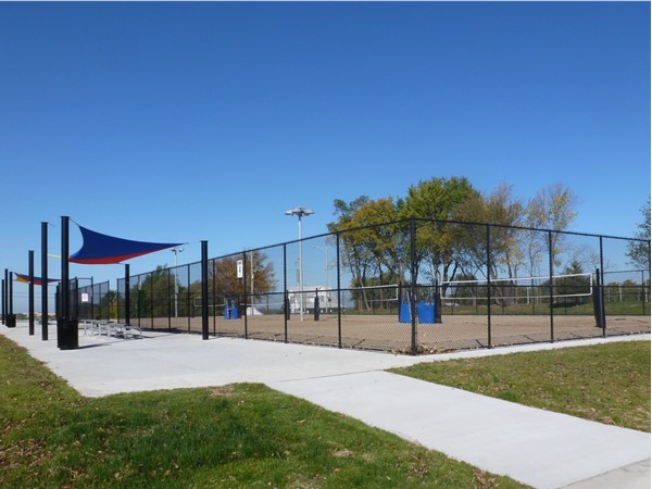 Sand volleyball courts in Lea McKeighan Park, Lee's Summit, MO