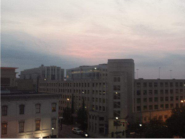 Downtown Baton Rouge sunset