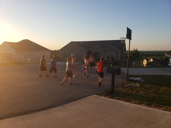 Nothing like a small town pick up game with the neighbors 