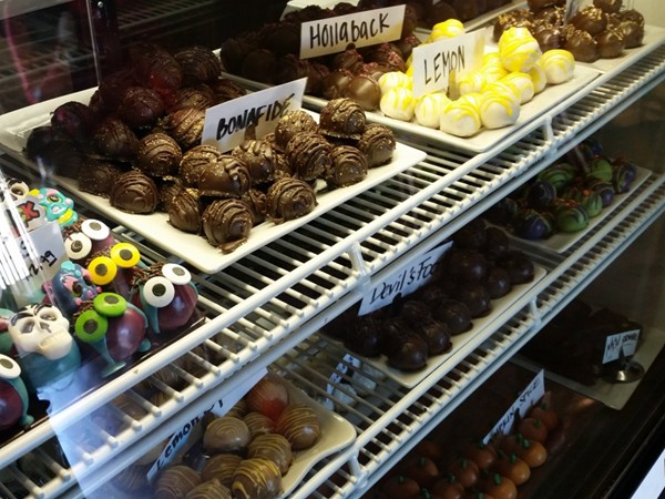 Cake ball selection at Brew Ha-Ha in Old Goodwood