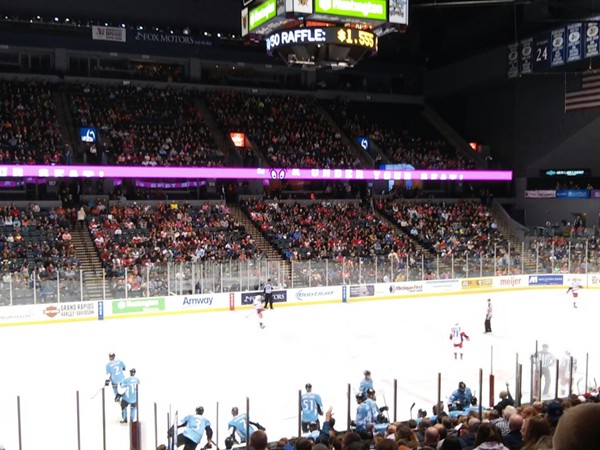 Minor League Hockey in a professional venue at Van Andel Arena