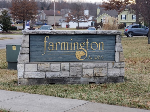 Farmington Acres subdivision in Grain Valley