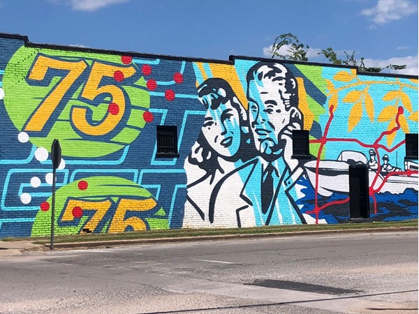 Hwy 20 in downtown Salina shows off a splash of Pop Art