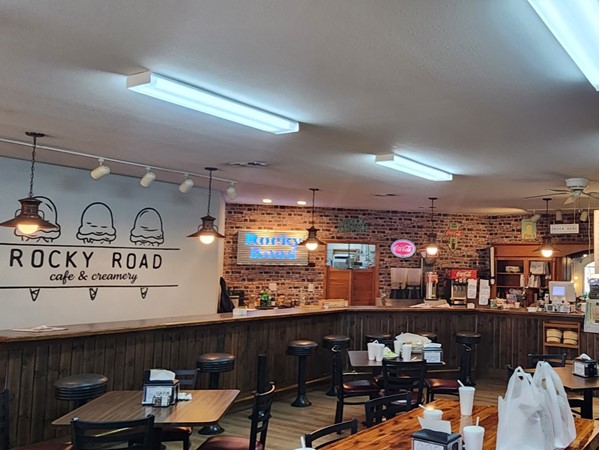 Taco soup, reubens, salads, ice oream, just some of the many things served at the Rocky Road