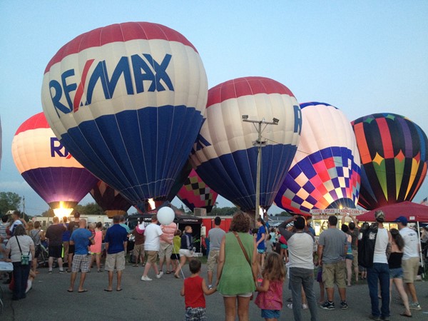 RE/MAX of Grand Rapids Ballon Festival! Balloons are glowing