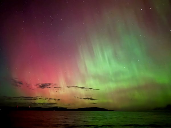 Northern Lights over Lake Superior, Marquette 