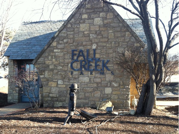 Incredible entryway into Fall Creek Farms neighborhood in Lawrence