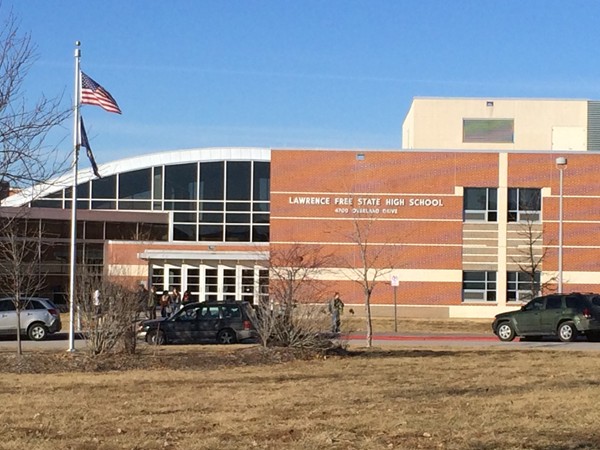 Free State High School at 4700 Overland Drive. One of the two 6A high schools in Lawrence