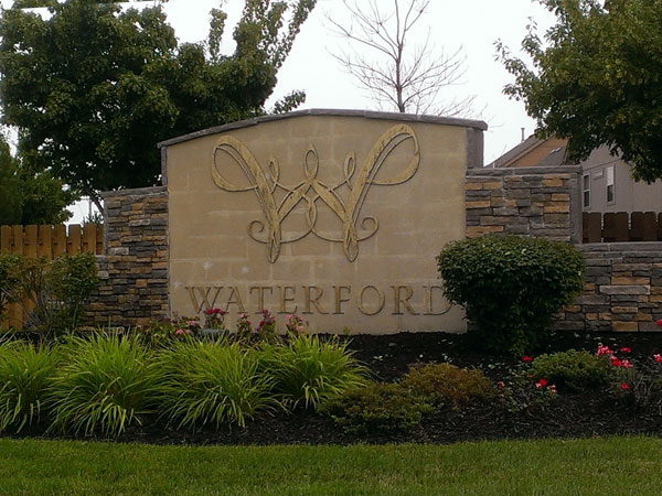 Waterford Subdivision Entrance