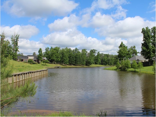 The Lakes in Calvert Estates features luxury homes with this beautiful view