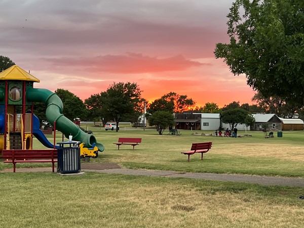 4th of July sunset over Cheyenne’s city park