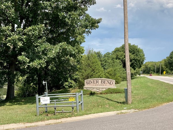 Entrance to River Bend Estates off 33 Hwy and Riverbend Rd