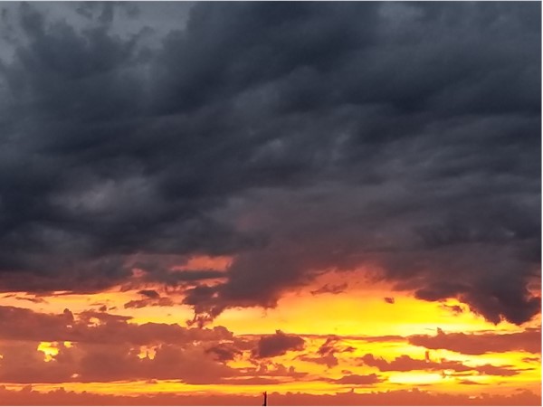 Sunset storm over Elk City