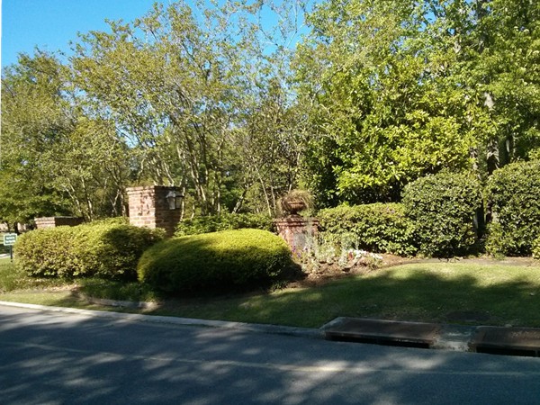 Entrance to Laurel Hill Subdivision off of Tiger Bend Rd.