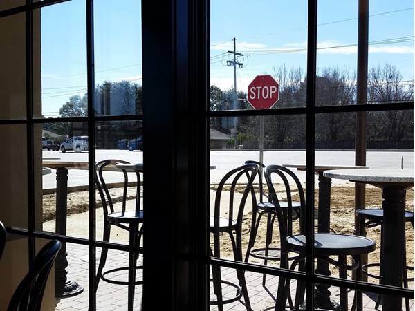 Lots of outdoor seating at the new Bistro Byronz in The Settlement at Willow Grove