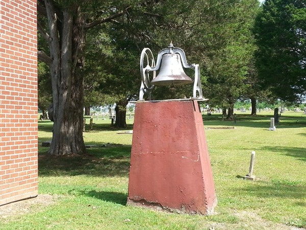 The old cemetery bell at Concord Cemetery