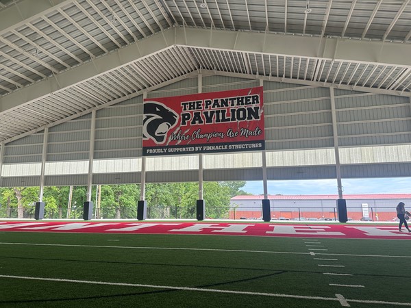 Weather protective pavilion for athletic training 
