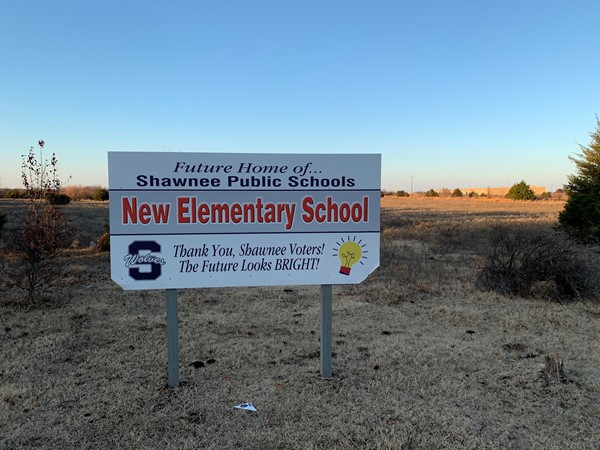 Shawnee believes in education! New school being built near 45th and Kickapoo