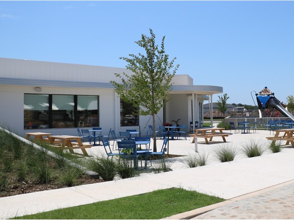 Patio of the Terminal Commons in the Wheeler District community 