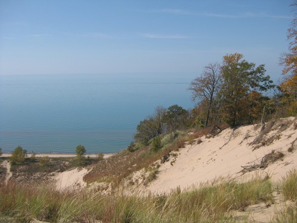 Another sand dune overlooking beautiful Lake Michigan
