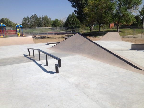Skate park with play ground