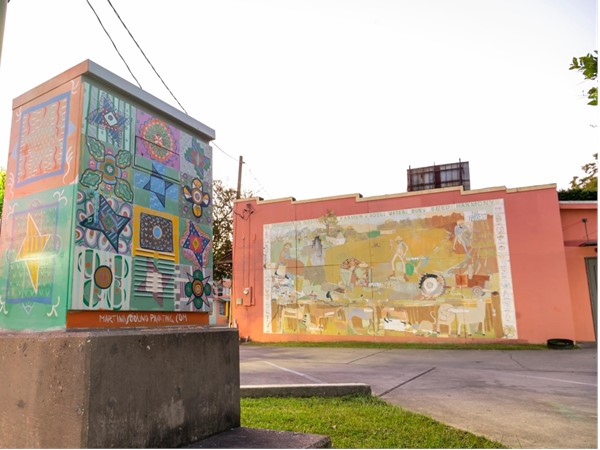 Impressive murals painted throughout Downtown & Midtown Hattiesburg on buildings/utility boxes