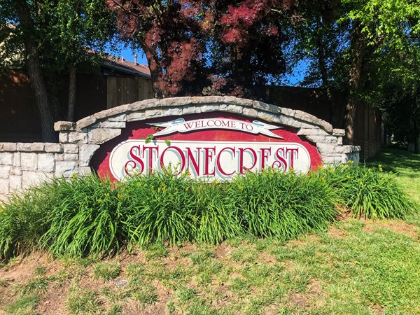 Stonecrest subdivision entrance sign 
