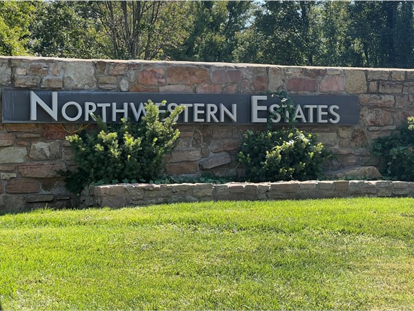 Northwestern Estates entrance 