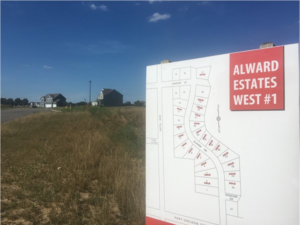 Alward Estates West is a new development located behind Alward Elementary School