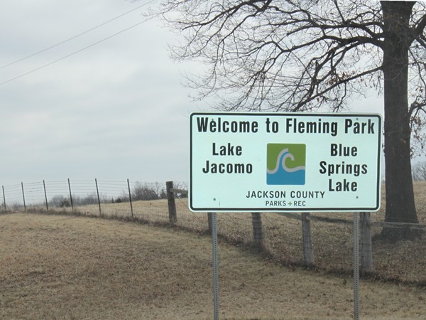 Fleming Park entrance to Lake Jacomo and Blue Springs Lake