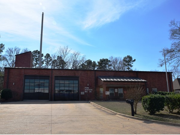 One of Little Rock's fire stations located virtually inside of Parkway Place 