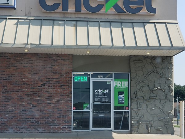 Cricket store on Highway 65 in Greenbrier near Jewels Estates 