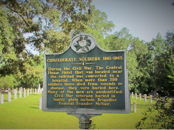 Confederate Soldiers laid to rest at Confederate Cemetery in Magnolia, MS