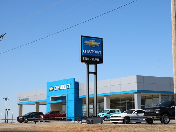 Knippelmier Chevrolet is a staple in Blanchard located right off Hwy 62! Can't miss it