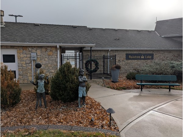Raintree Lake pool entrance 
