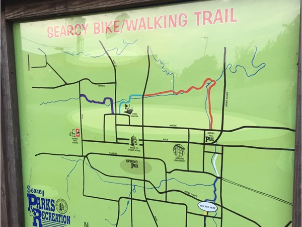Searcy has so many walking trails! The trails go through the entire town