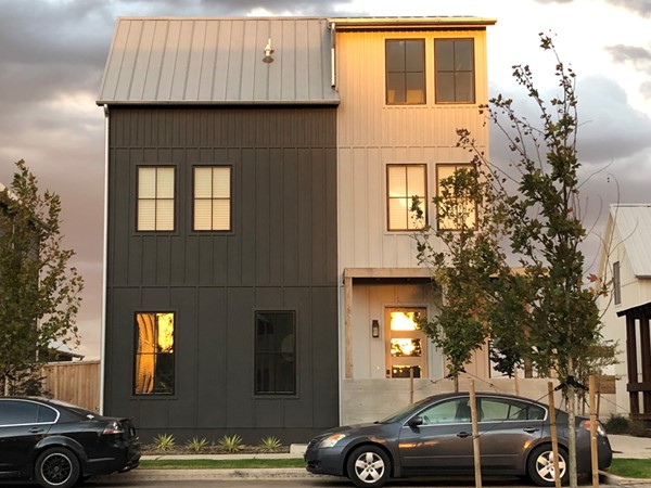 Wheeler District! Sleek urban style with industrial gray accented siding